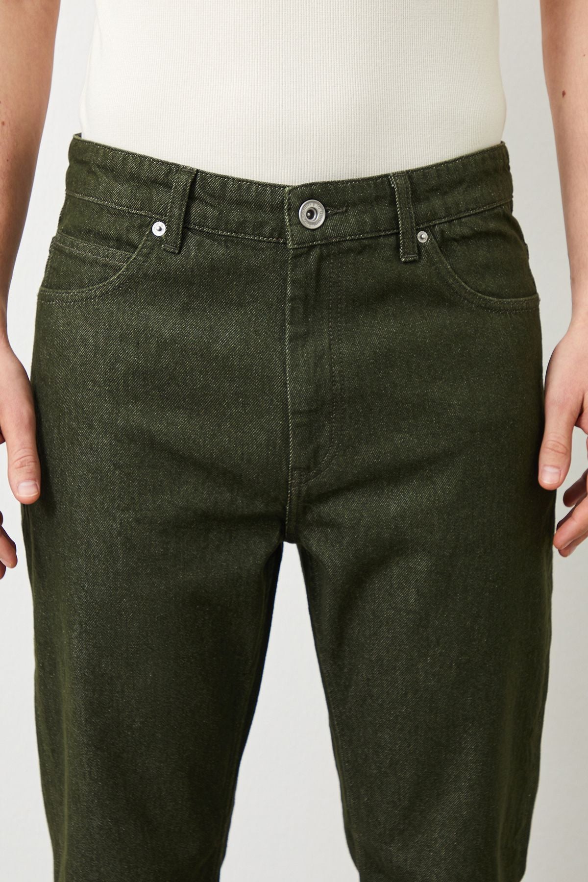 Drej Loose Fit Green Men's Jeans