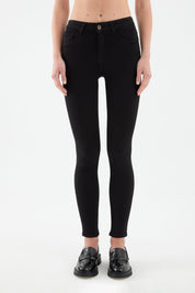 Jean skinny noir pour femme Sira