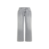 LANIUS Jean Marlene à pinces – Denim gris clair