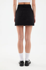 Jupe Femme Violet Noir