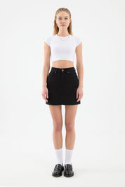 Jupe Femme Violet Noir