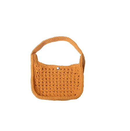 Riviera Lili Hand‑Crocheted Bag – Burnt Ochre