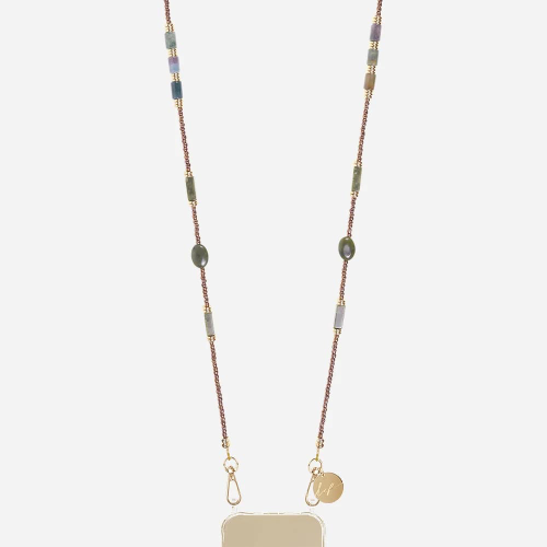 Izzie Beaded Phone Chain | Sage Green