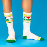 I ❤️ Tennis Gym Crew Socks
