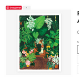 Plant Addict Lady - Poster 30/40 Cm