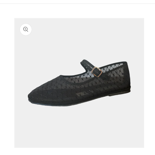 Mesh Mary-Jane Black
