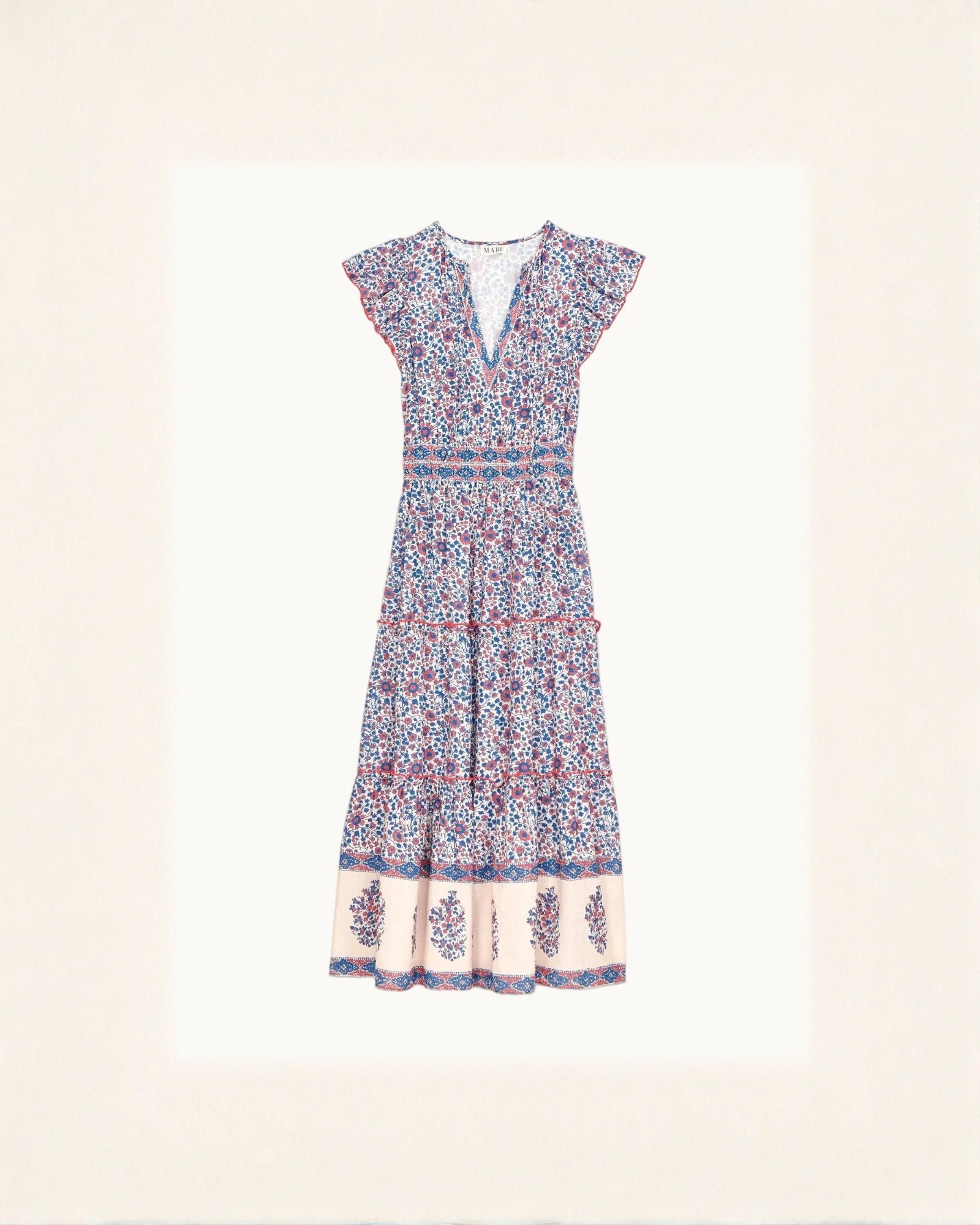Della Maxi Dress - Blue/Pink