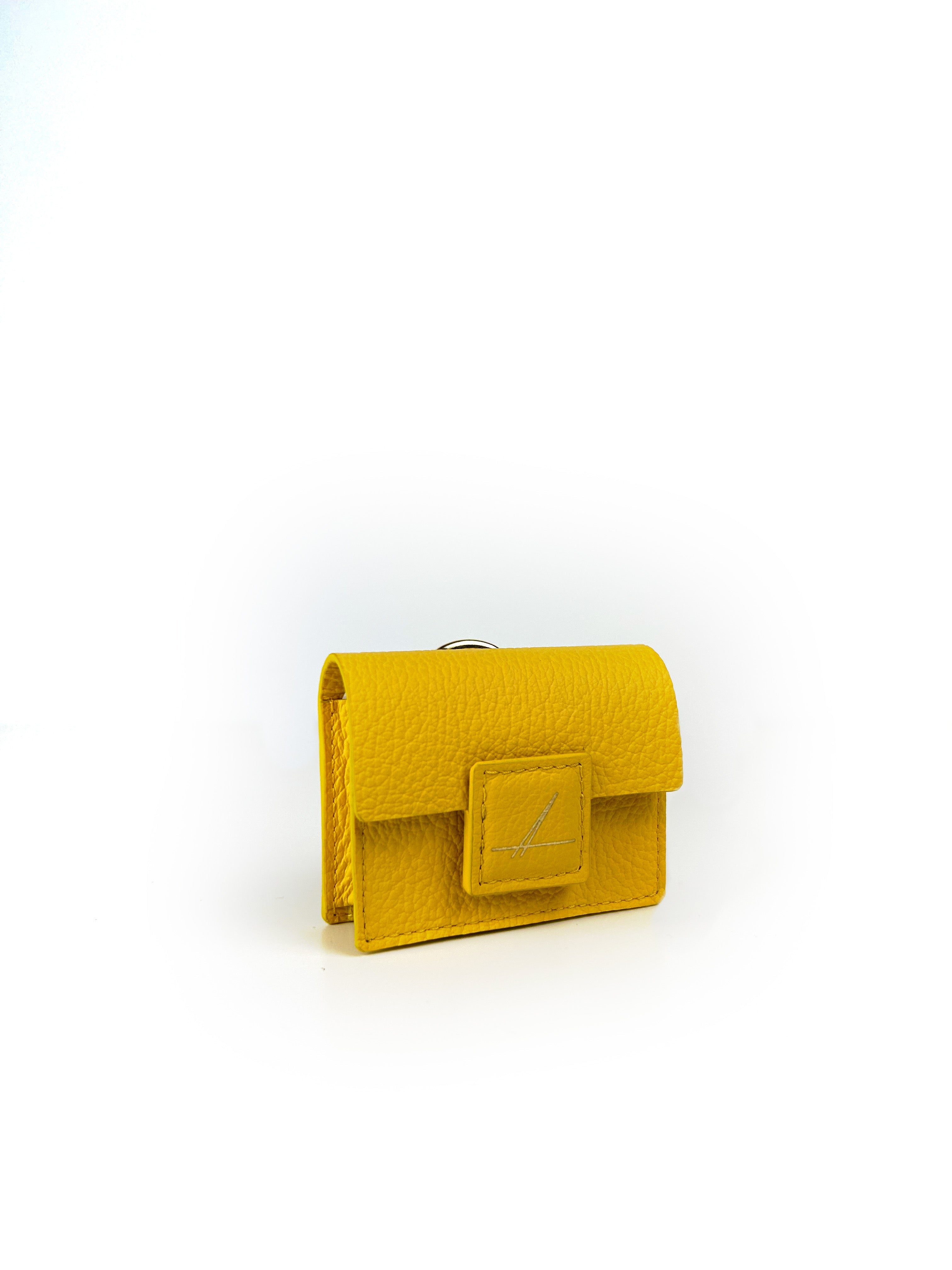 Yellow Leather AirPods Case by Alberto Olivero