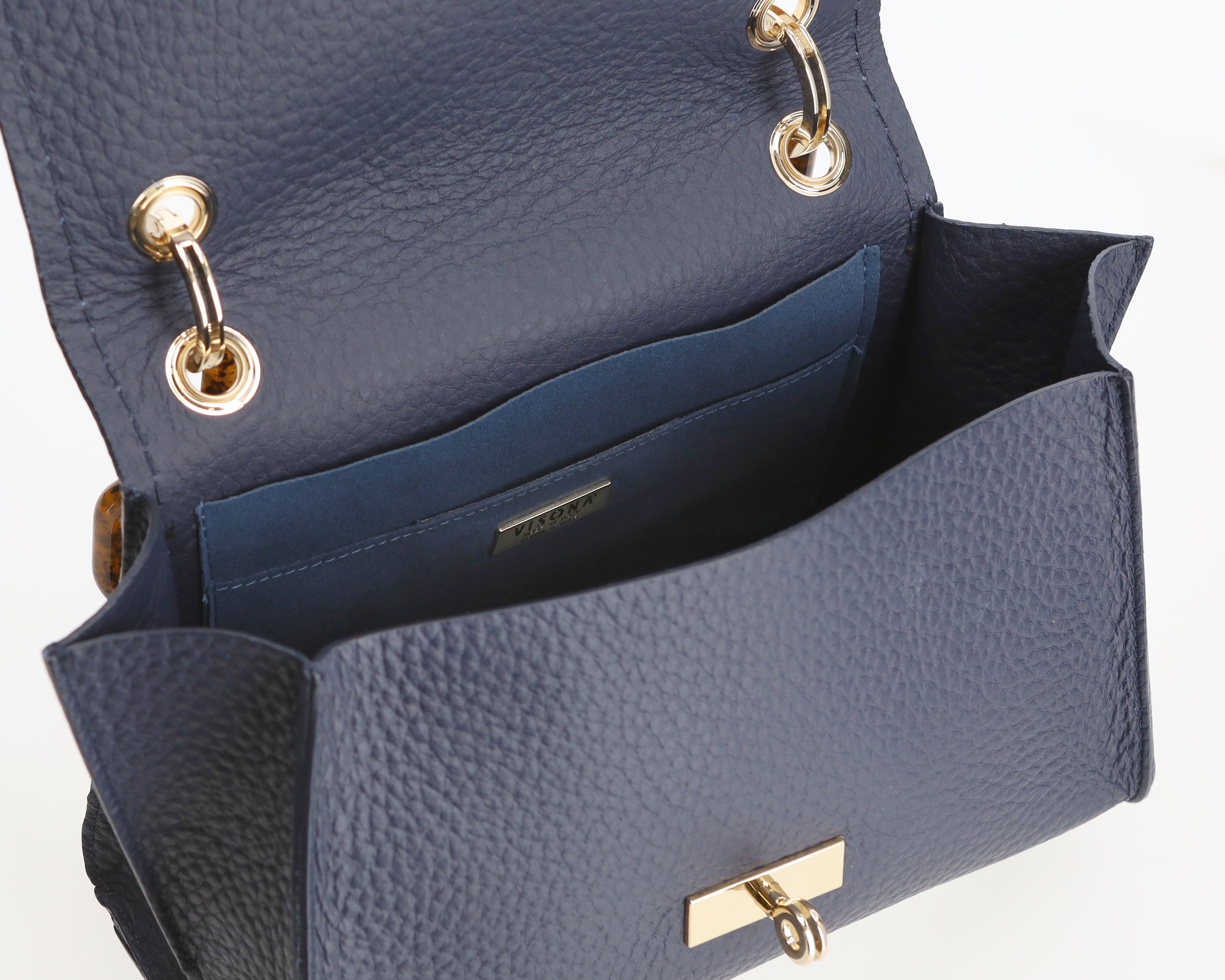 Sac bandoulière en cuir crème Plinio Visonà AMBRA