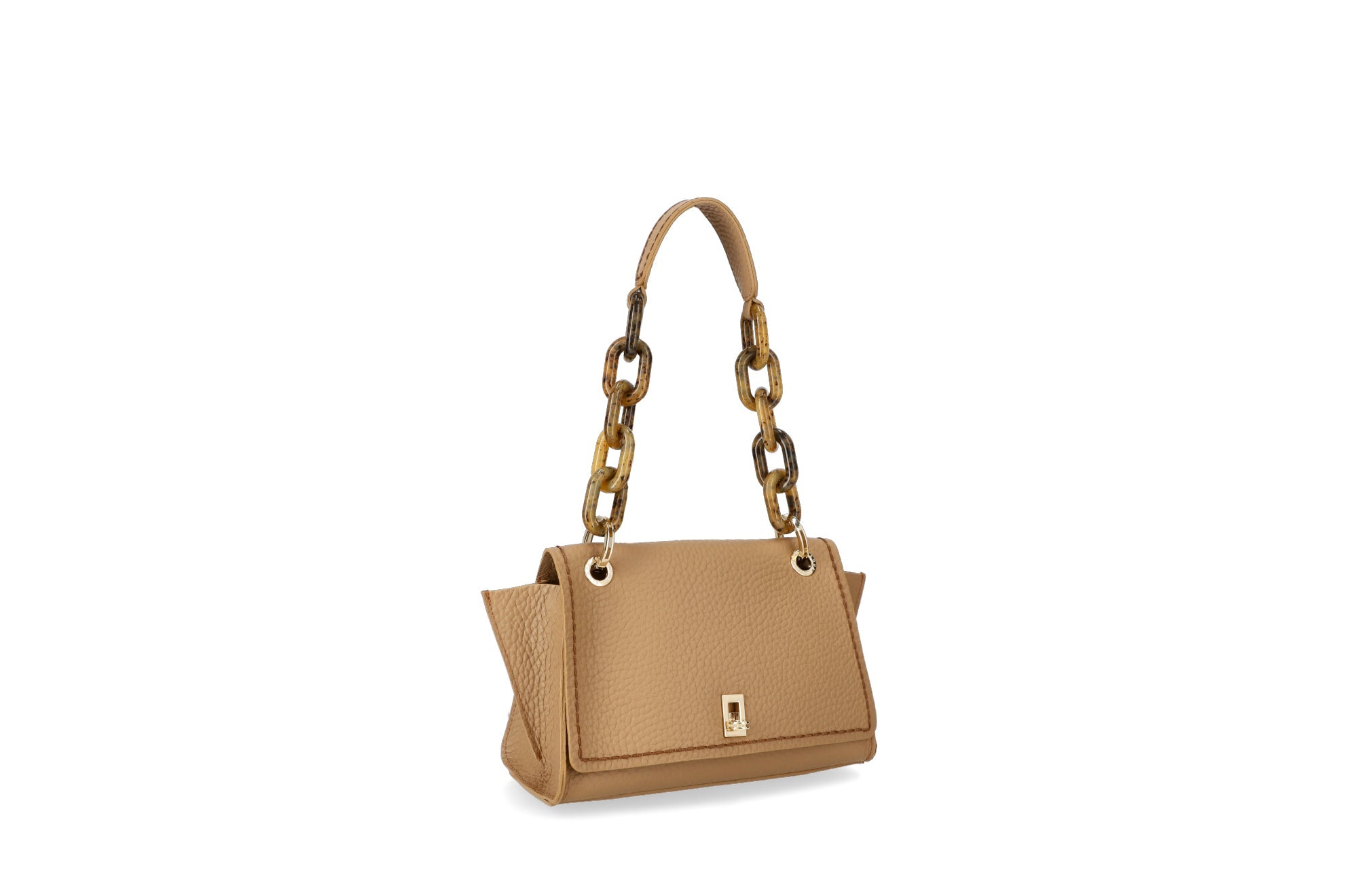 Sac bandoulière en cuir crème Plinio Visonà AMBRA