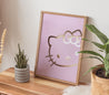 ARTEONN Hello Kitty Art Print Face Pink to Pink Collection 