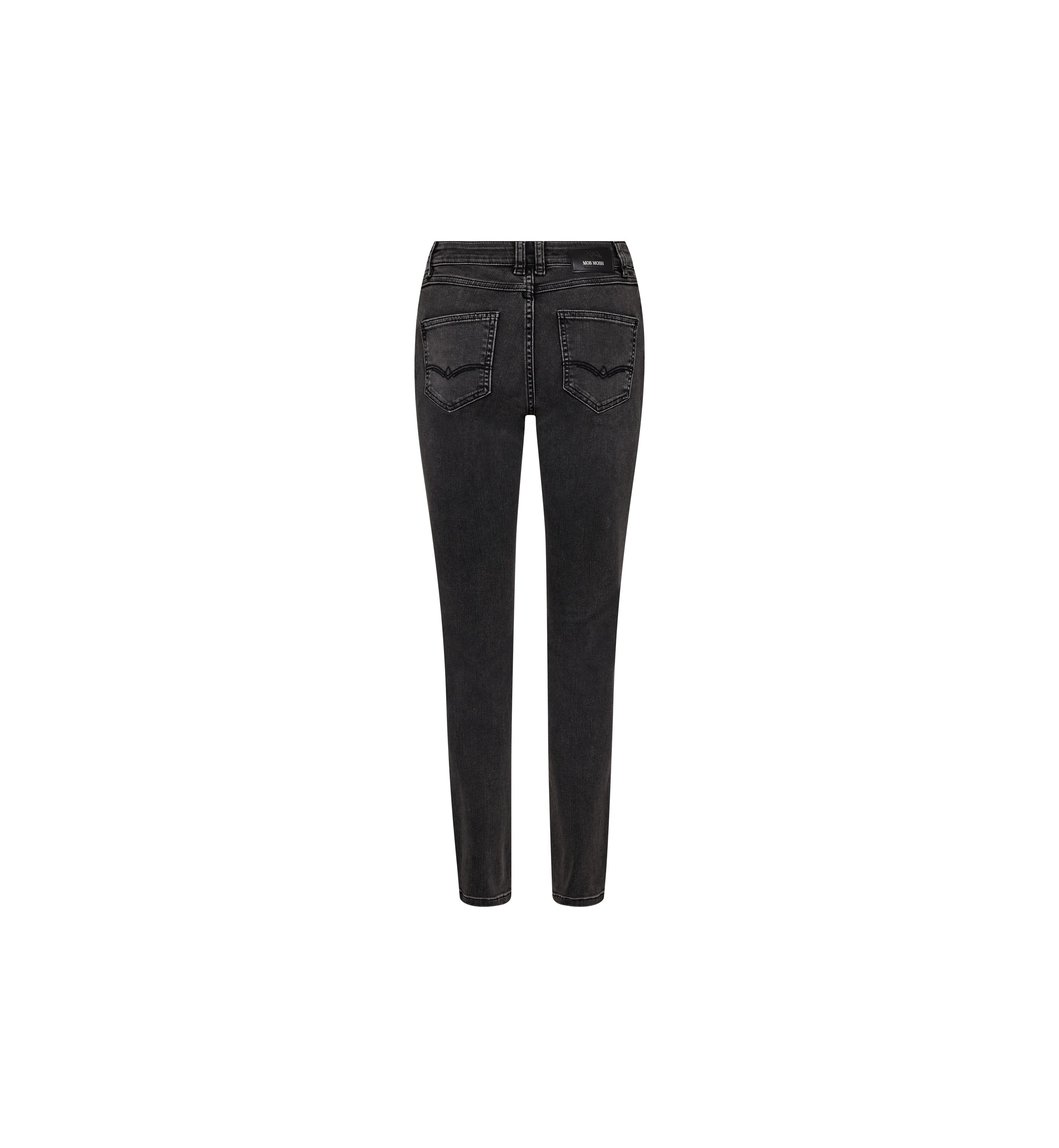 Mos Mosh Vice Deluxe jeans in grey, back view – 99things.ch