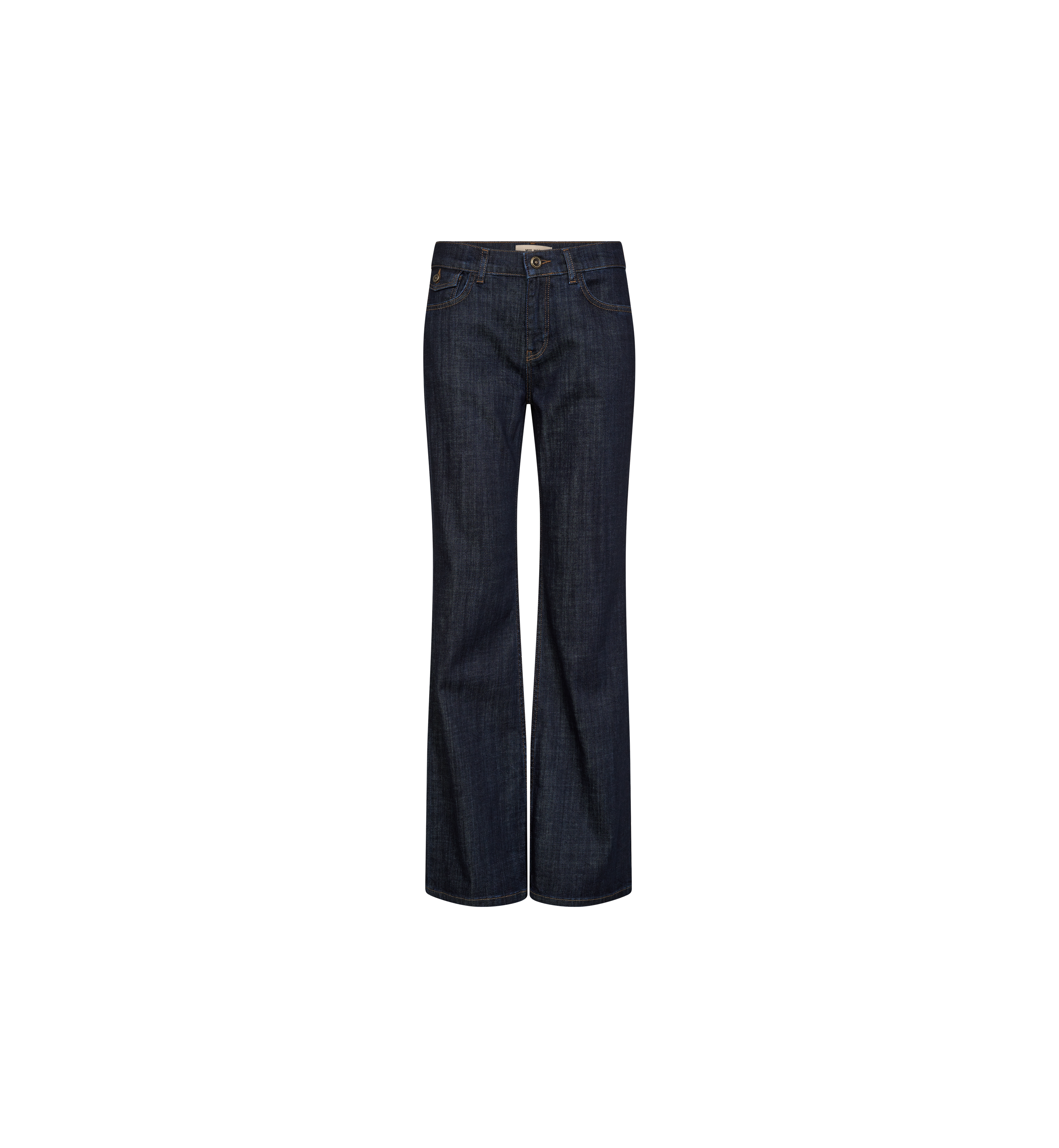 Mos Mosh Marlena Nippon jeans in dark blue, front view – 99things.ch