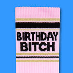 Gumball Poodle Birthday Bitch gym crew socks, design artwork