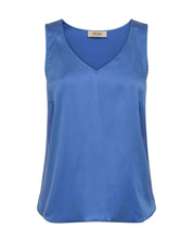 MMAstrid Silk Tank Top in cobalt blue front product view