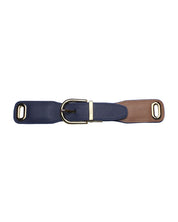Reversible Leather Belt — Brown & Navy Blue