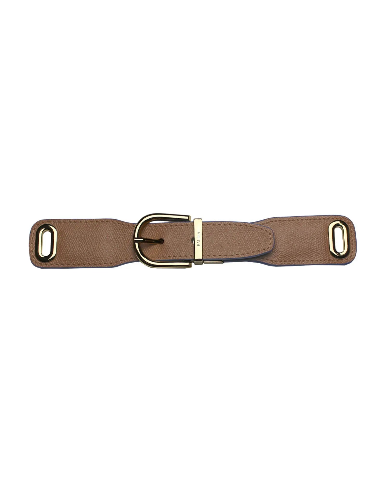 Reversible Leather Belt — Brown & Navy Blue