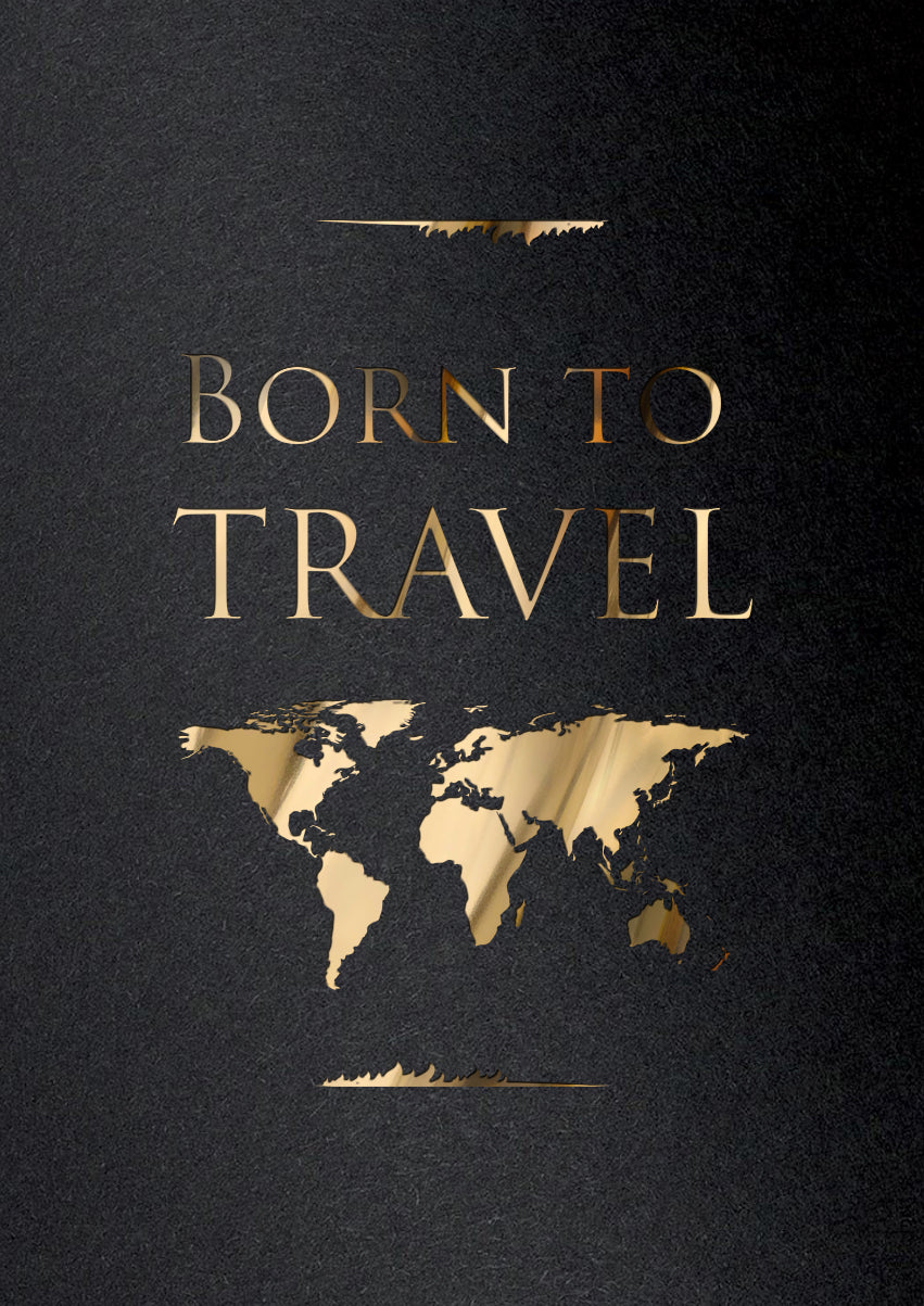 Born to travel by Arteonn Letterpress Perfect for Your Space