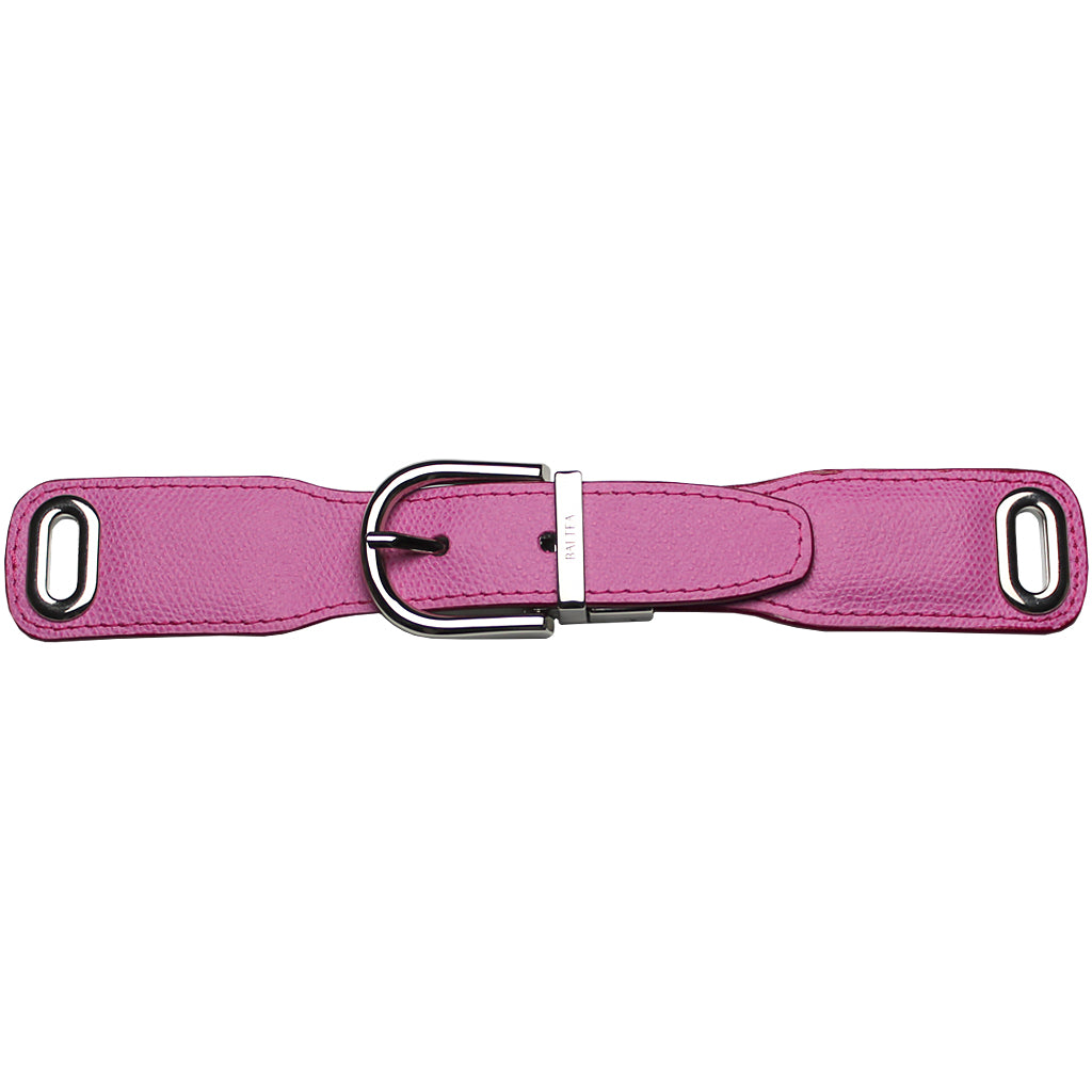 Baltea pink and off-white reversible leather belt, alternate view