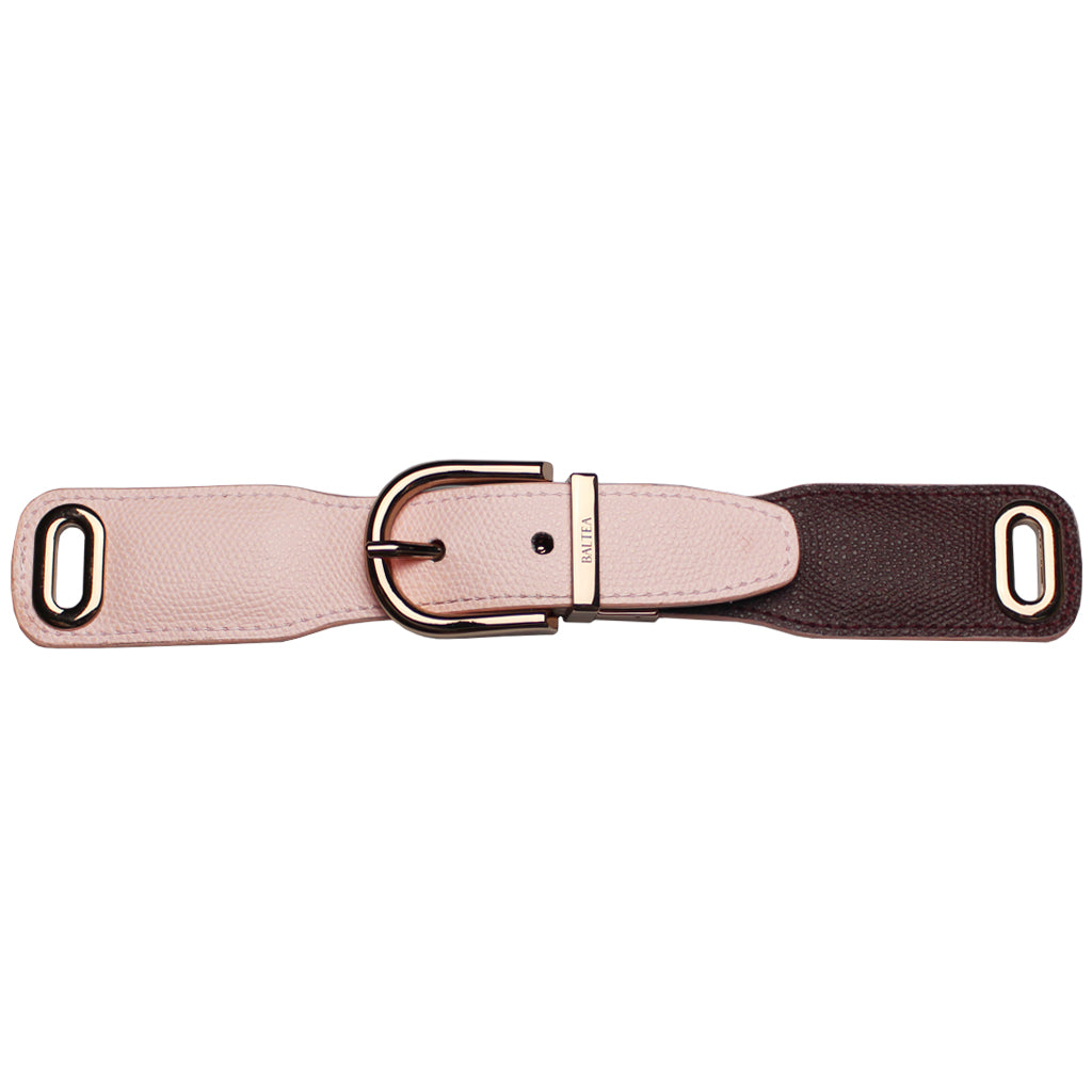 Baltea pink and brick reversible leather belt, alternate view