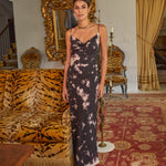 Black and White Tie Dye Slip Dress | Carolina K Product vendor