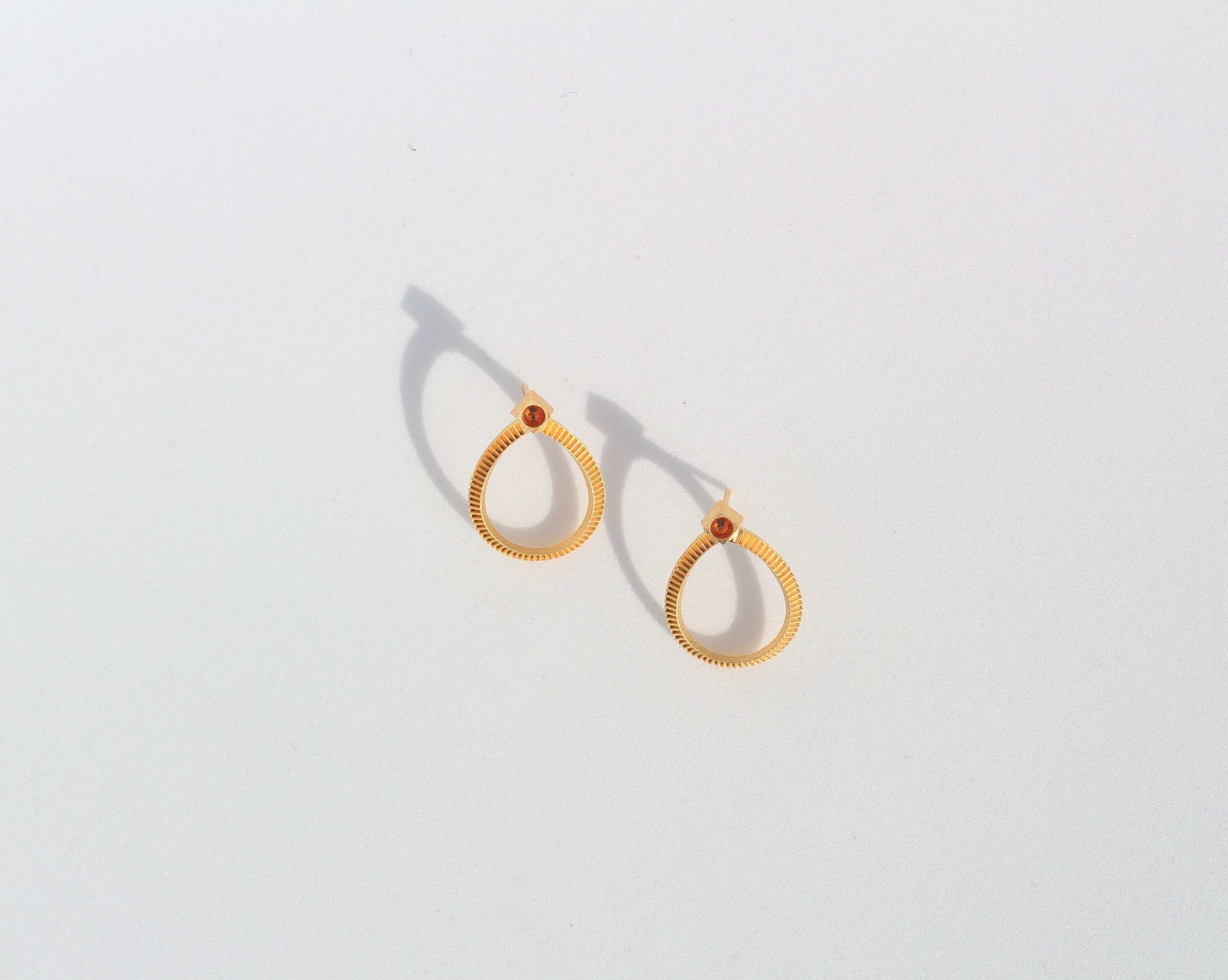 Handmade Calliophis gold earrings #01 by Fann!