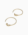 FANN! Handmade Gold earrings Naja with 5 micron gold