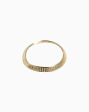 FANN! Handmade Simple gold ring Wavy #02