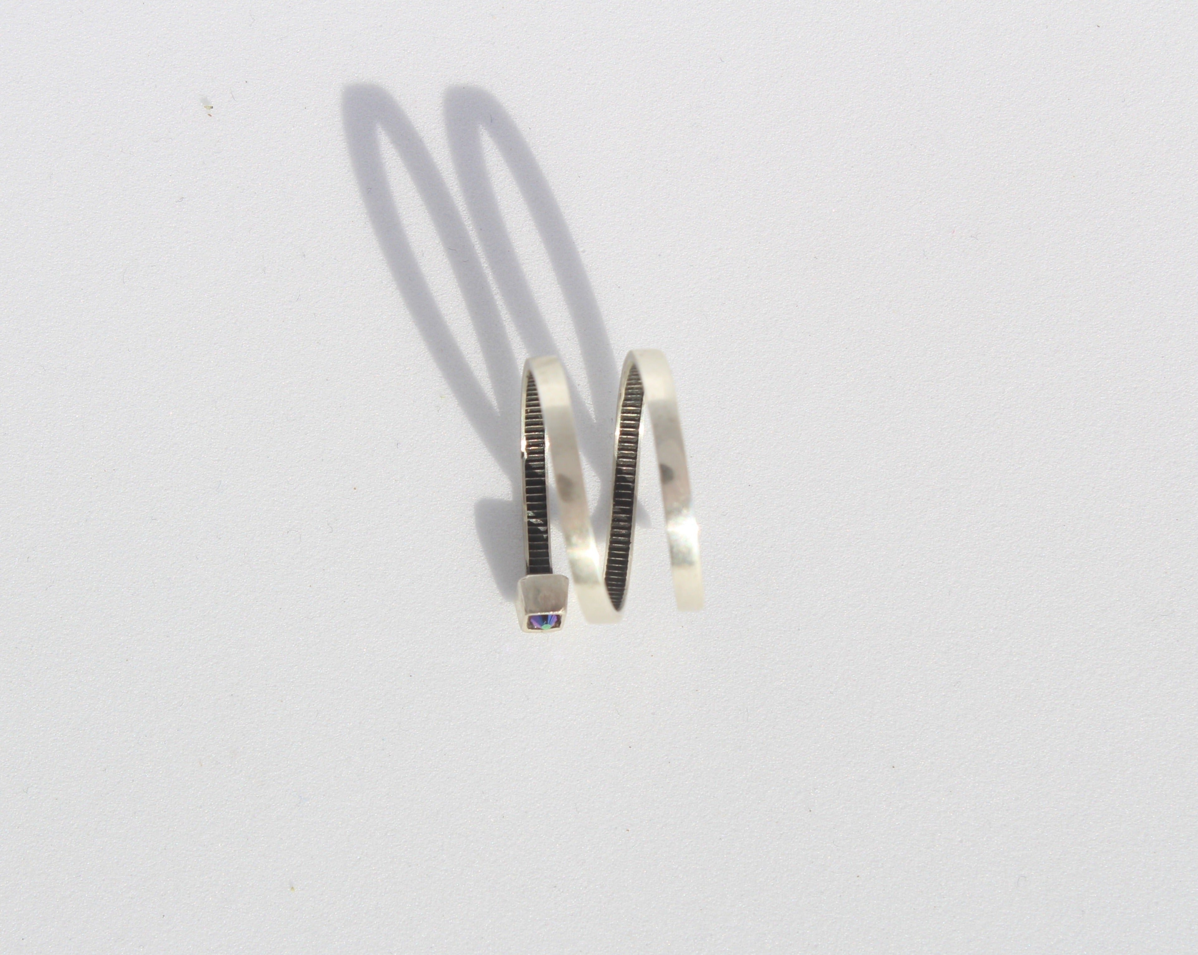 FANN! Calliophis triple silver ring #01