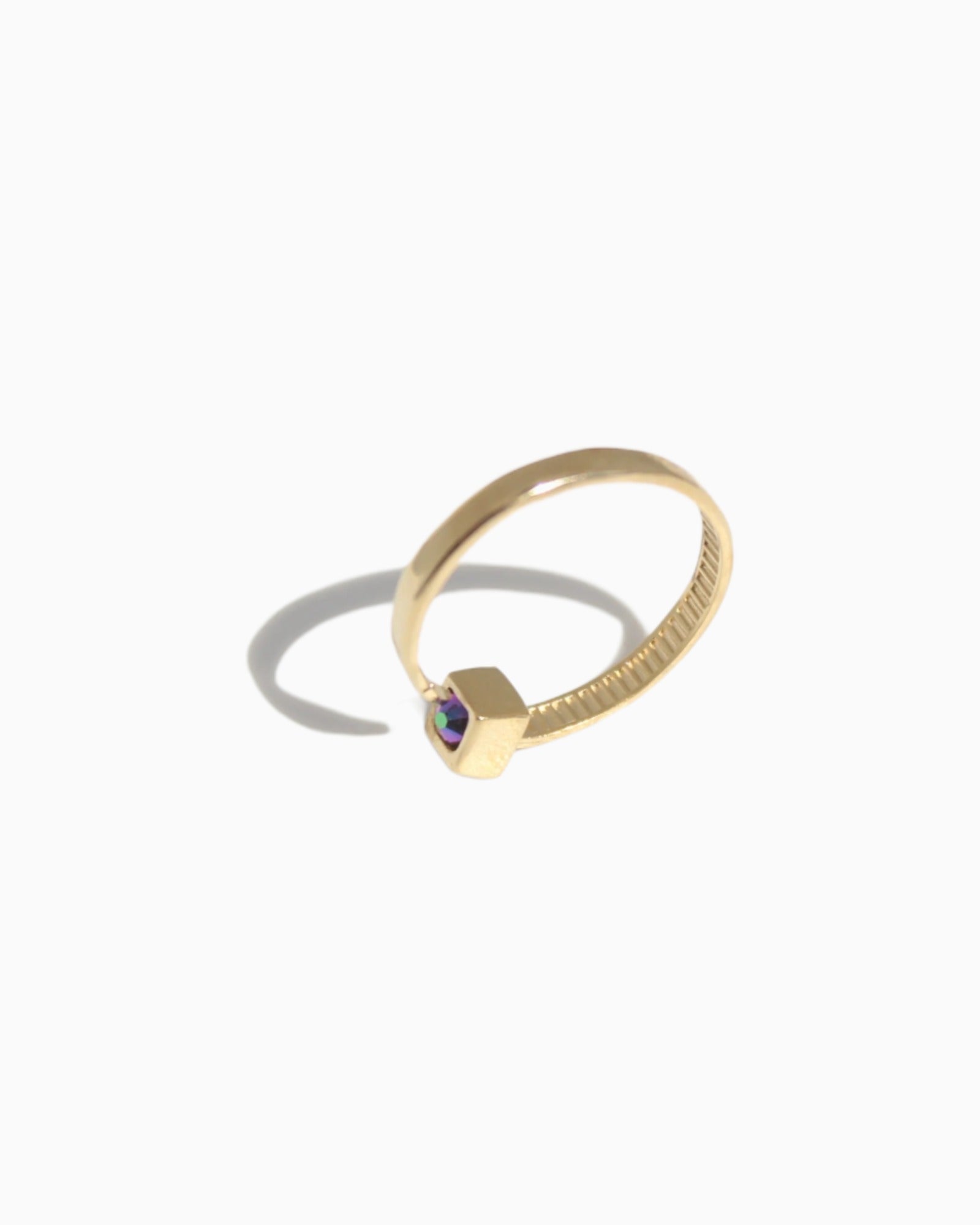 FANN! Handmade Simple gold ring Calliophis #03