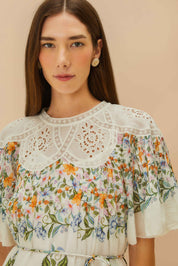 Embrace boho-chic vibes with the Sweet Bloom Mini Dress by FARM Rio, available now at 99things.ch—your go-to for statement fashion