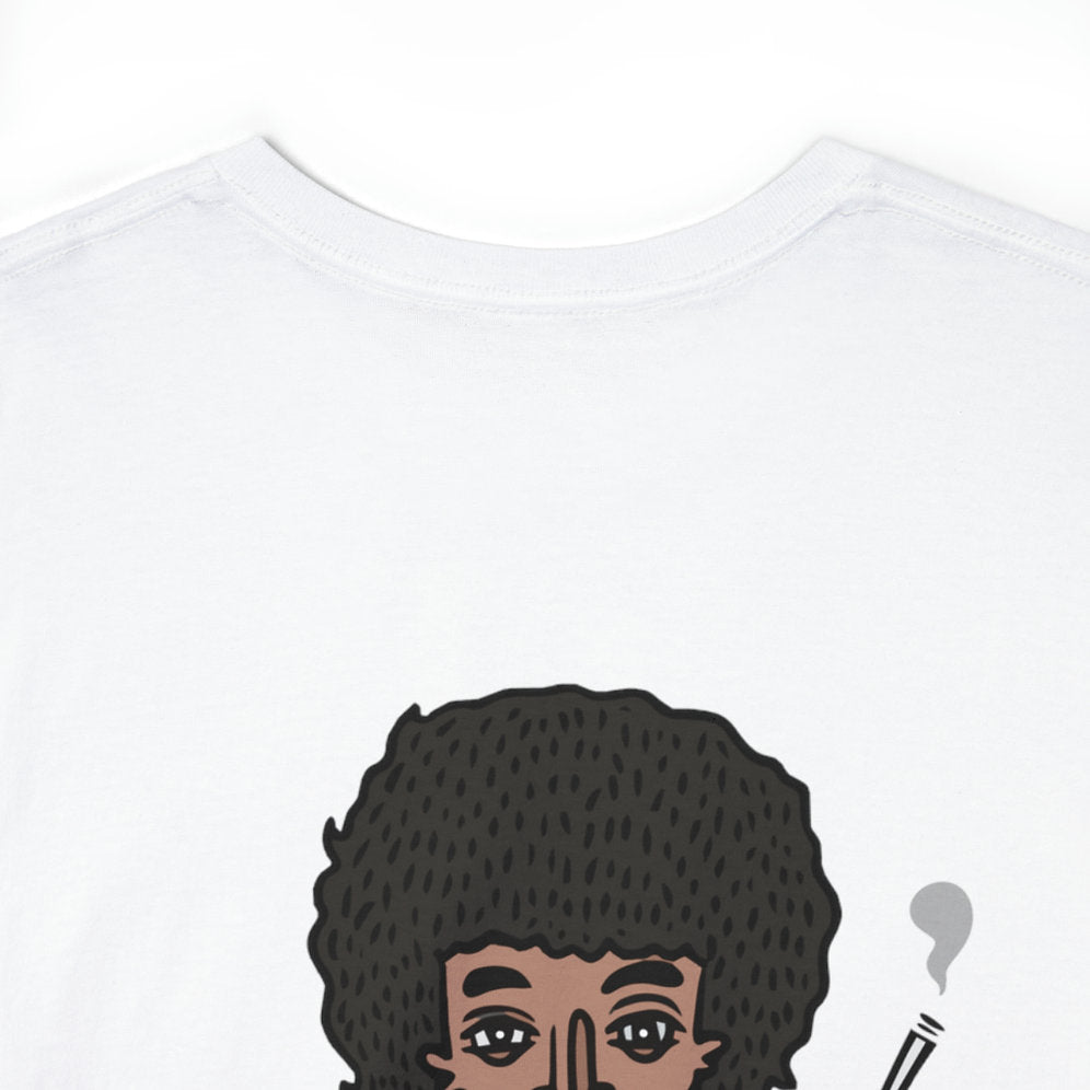 Hendrix Vibe Cotton T Shirt by Rodrigue Artist Close Up