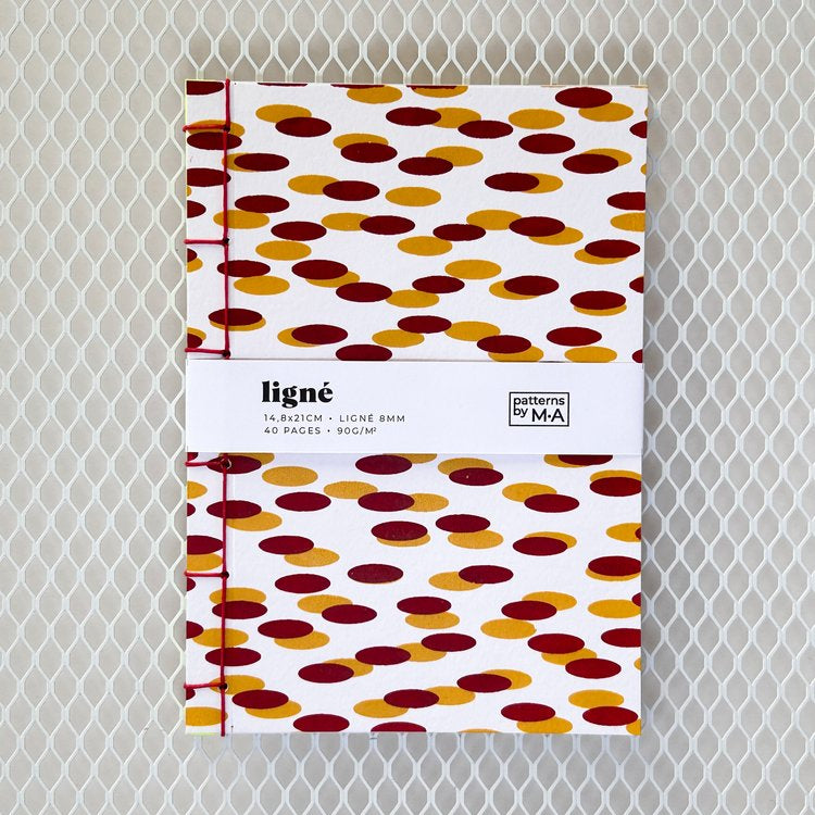  Patterns by M·A-Lined Notebook Buri ochre-1