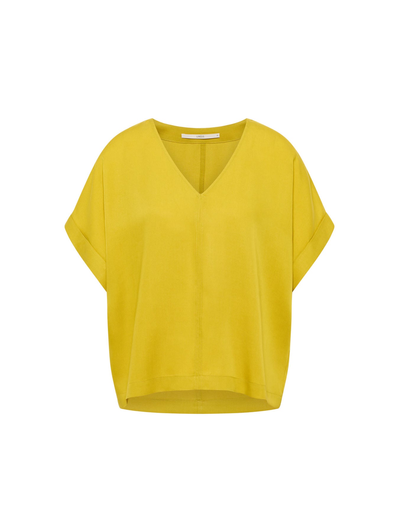 Draped V-Neck Top - Dark Kiwi
