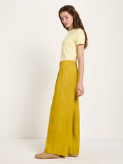 Wide-leg trousers - Dark Kiwi