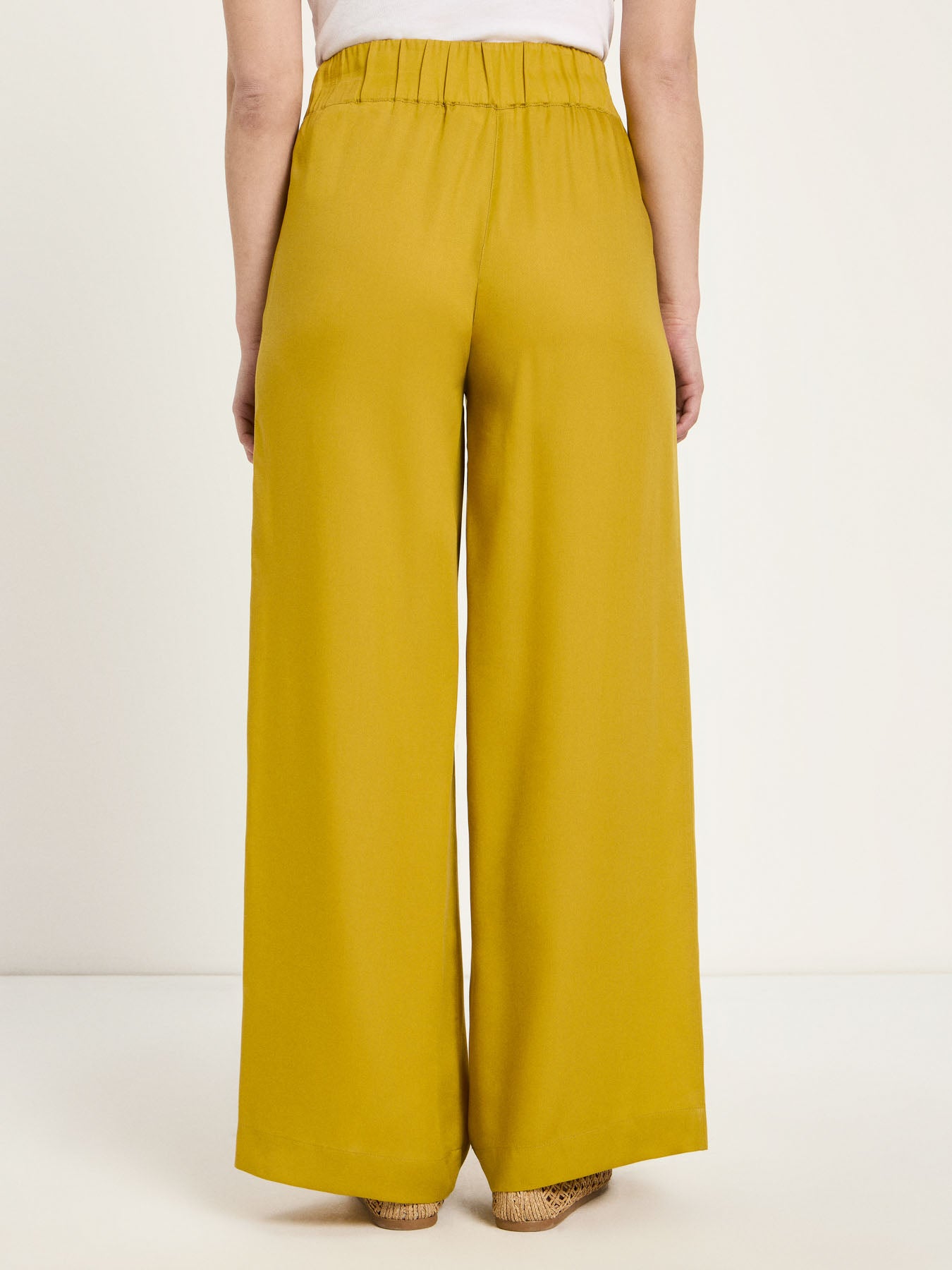 Wide-leg trousers - Dark Kiwi