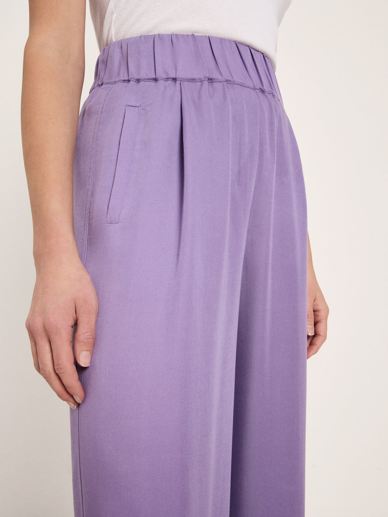 Wide-Leg Trousers - Purple Haze