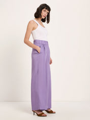 Wide-Leg Trousers - Purple Haze