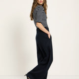 Wide-Leg Trousers - Midnight Blue