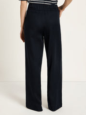 Wide-Leg Trousers - Midnight Blue