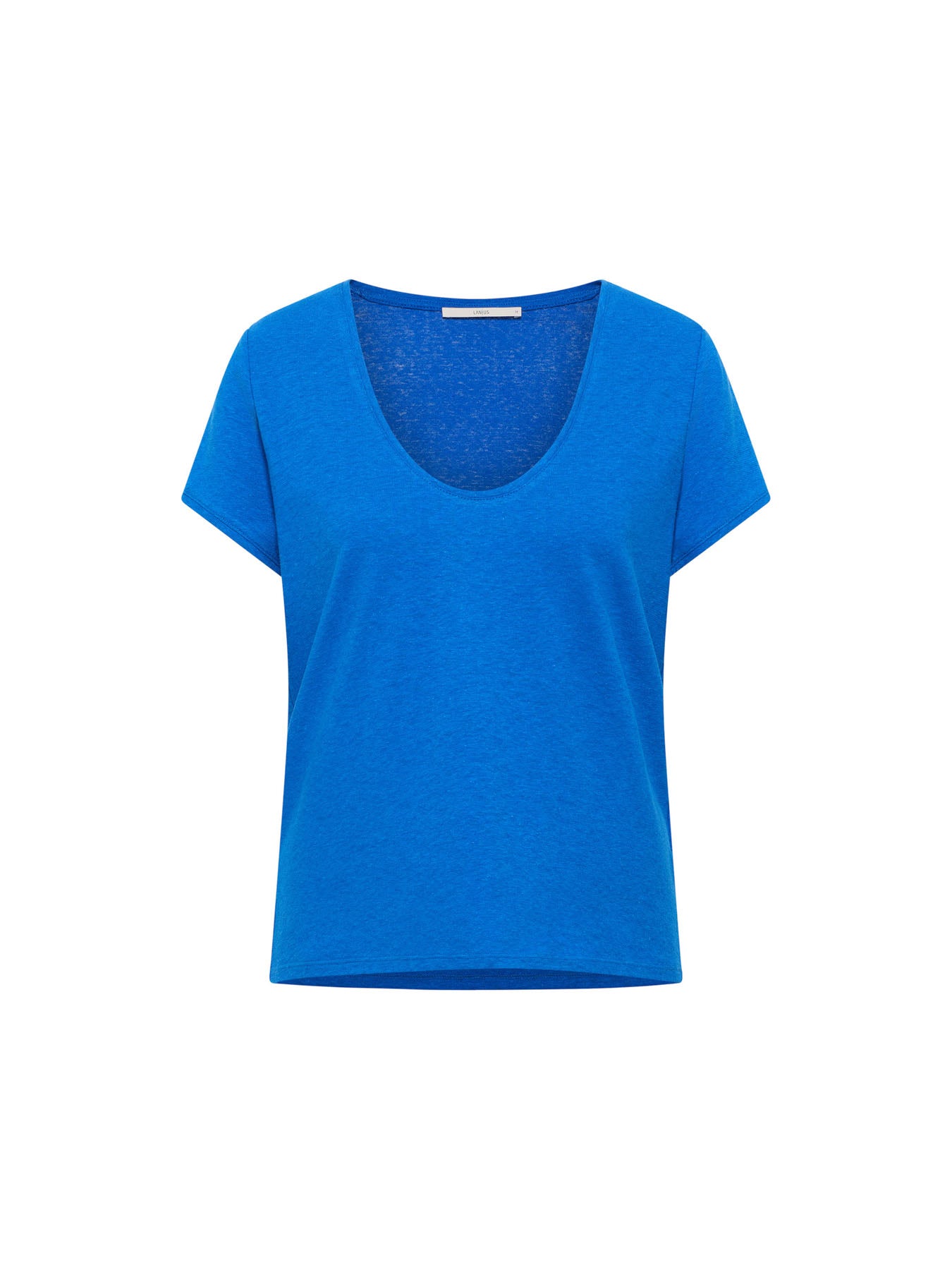 Scoop Neck Tee - Lapis Blue