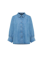 TENCEL Soft Denim Blouse - Medium Wash