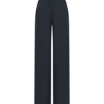 LANIUS Drawstring Trousers (GOTS) in midnight – organic linen, 99things.ch