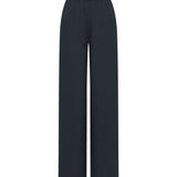 LANIUS Drawstring Trousers (GOTS) in midnight – organic linen, 99things.ch