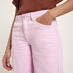 LANIUS Straight Leg Trousers (GOTS) in orchid – organic cotton, 99things.ch