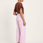 LANIUS Straight Leg Trousers (GOTS) in orchid – organic cotton, 99things.ch