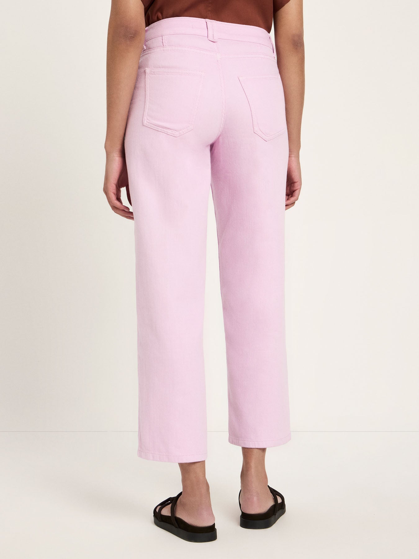 LANIUS Straight Leg Trousers (GOTS) in orchid – organic cotton, 99things.ch