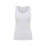 LANIUS Top (GOTS) in grey melange – organic cotton, 99things.ch