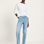 LANIUS Jeans with Turn-Up (GOTS) in light blue denim – organic cotton, 99things.ch