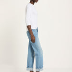 LANIUS Jeans with Turn-Up (GOTS) in light blue denim – organic cotton, 99things.ch